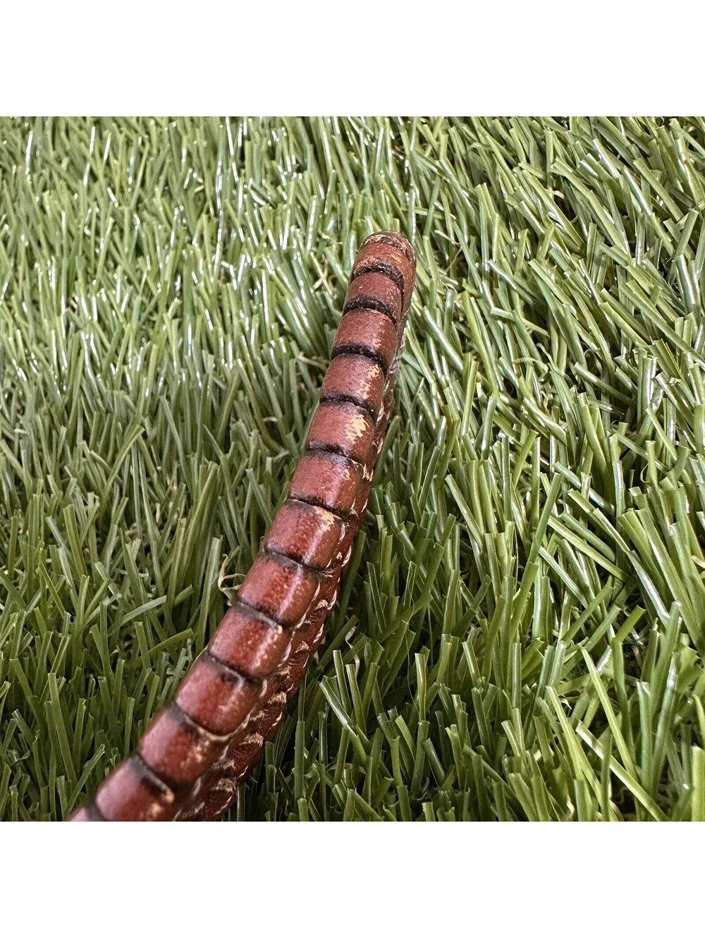 Tommy Bahama Brown Braided Leather Belt Brass Buckle Men's Size 44